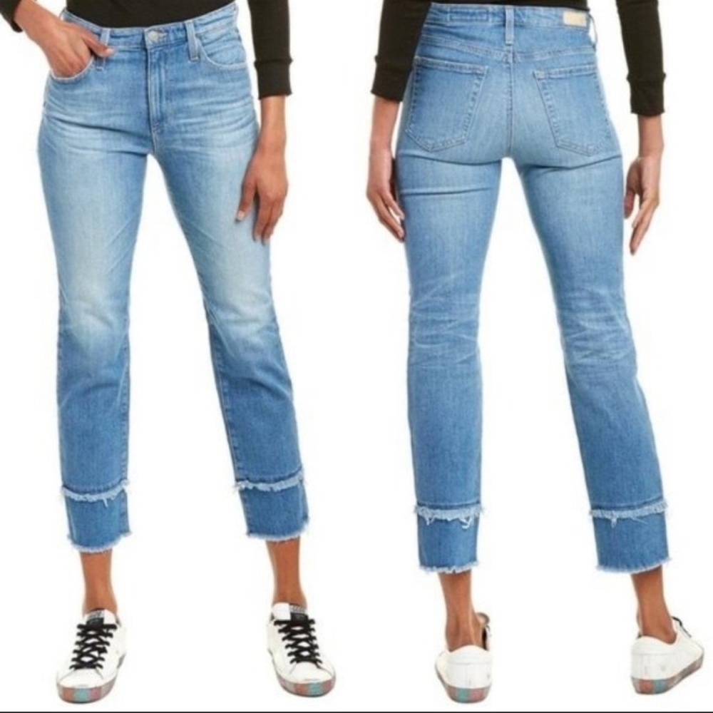 AG Adriano Goldschmied The Isabelle High Rise Straight Leg Jeans - Picture 2 of 8
